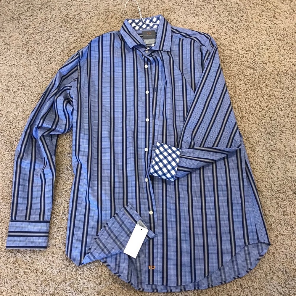Thomas Dean men’s button down dress shirt